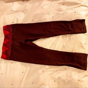 Lululemon Maroon 3/4 Tights